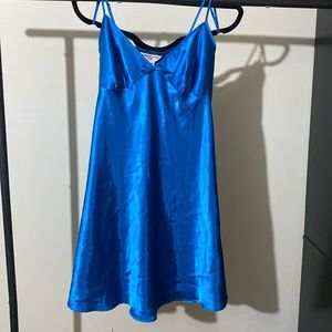 George & Martha bright blue medium slip dress